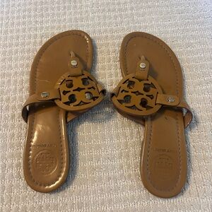 Tory Burch Tan Cutout Sandals